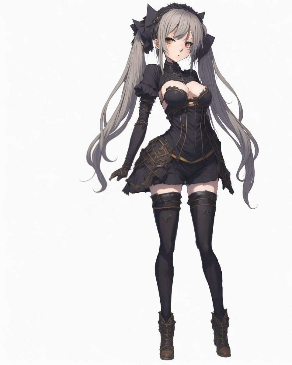 ゴシックガール

というよりGothicに寄りすぎた一般人。
ベルト要素とゴシックが調和できないか試してみた
相打って、ベルト要素が減ってしまったようだ。
現行のままでは無理そうなので
もうちょっとプロンプトに手を加えて
ゴテゴテ調和デザインにしてみたい。
でもこれはこれで
#AIart #暗黒年代記