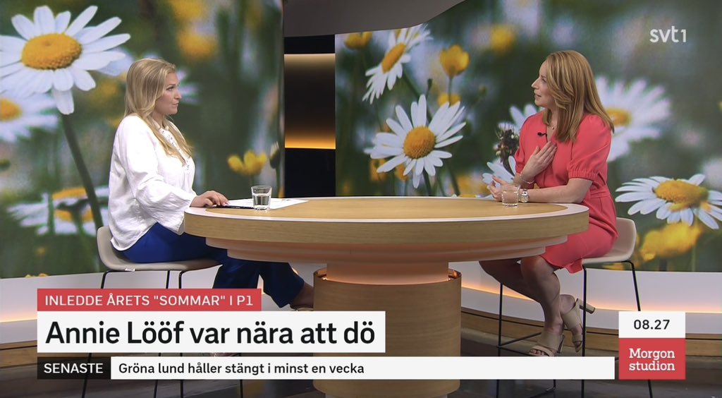 Imorse var jag med i en längre intervju i SVT Morgonstudio om Mitt Sommar i P1,  titta gärna. svtplay.se/video/jawzJqm?…