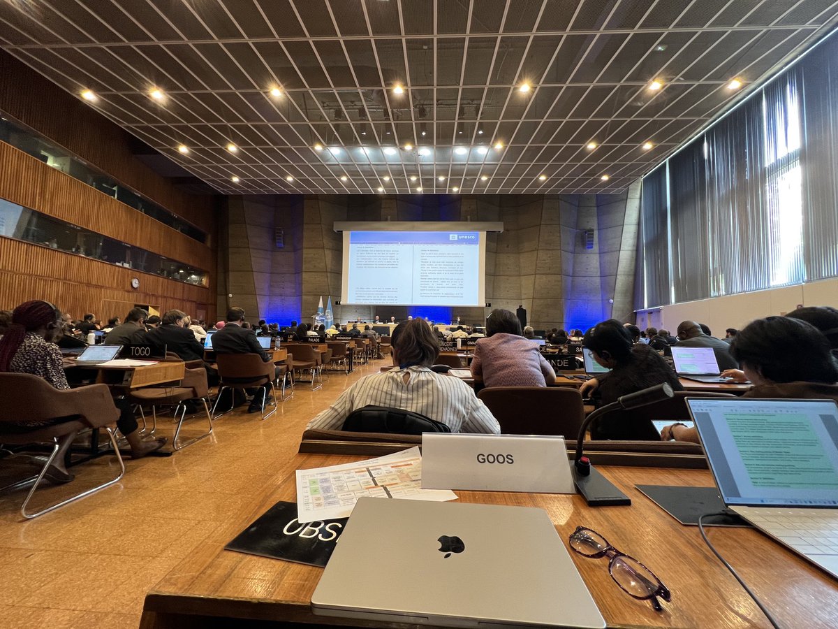Wonderful to represent ⁦@GOOSocean⁩ with ⁦@TosteTanhua⁩ at the Intergovernmental Oceanographic Commission meeting in Paris. We are advocating for much stronger support for ocean observation from nations to support climate preservation and economic development.
