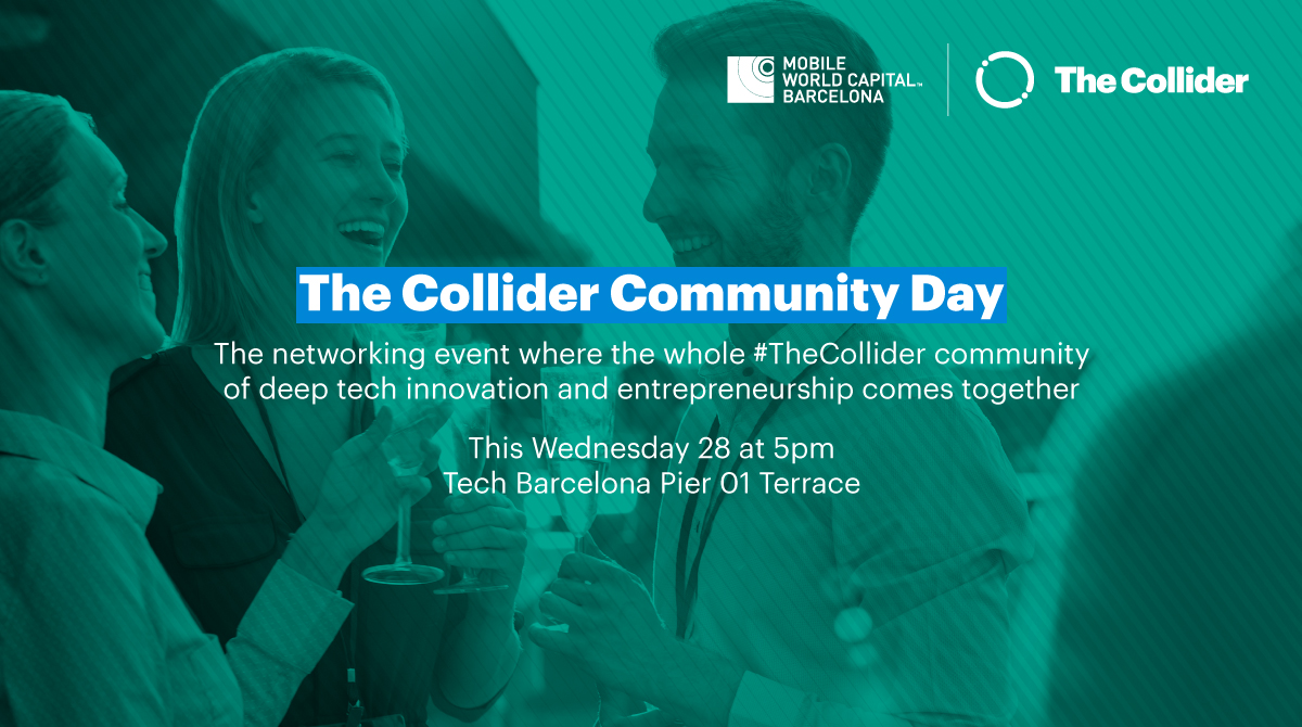 📢 #TheCollider Community Day is only a few days away!

This is an event you can't miss if you want to get in touch with the most relevant agents of innovation and entrepreneurship and strengthen your networking synergies.

Places are running out! Sign up👉bitly.ws/HyYo