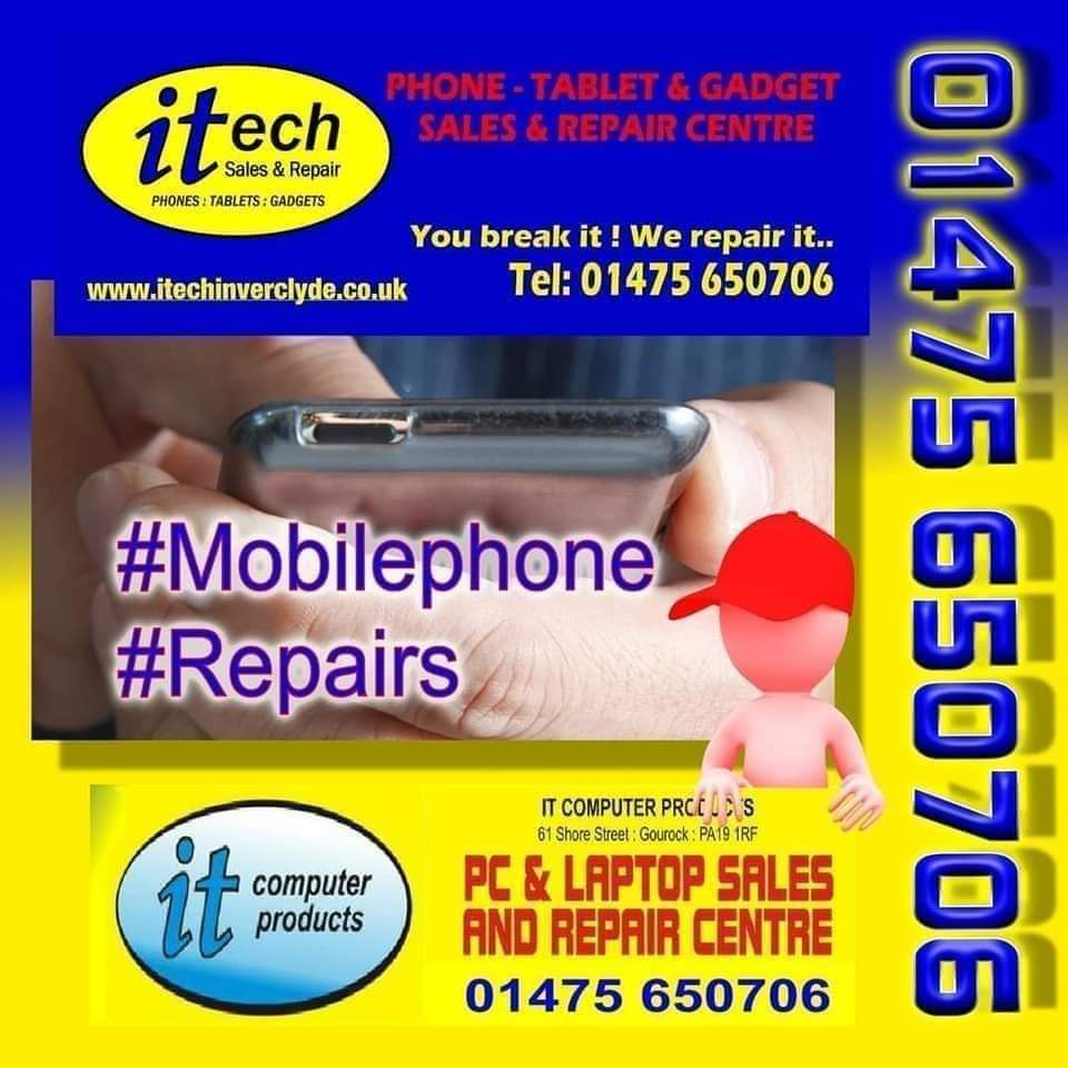 . @ITComputerPro - @itechInverclyde Shore Street Gourock  

#mobilephonerepair 
#Inverclyde #Gourock #ChooseLocal #ScotlandLovesLocal