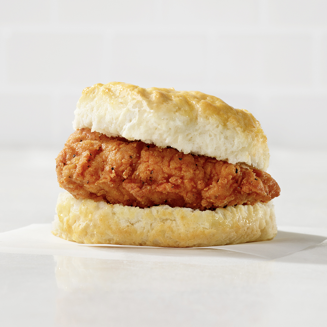 cfamj's tweet photo. Breakfast boldly 🔥 Spice up your morning routine with a Spicy Chicken Biscuit. https://t.co/XhlB8TyHQF