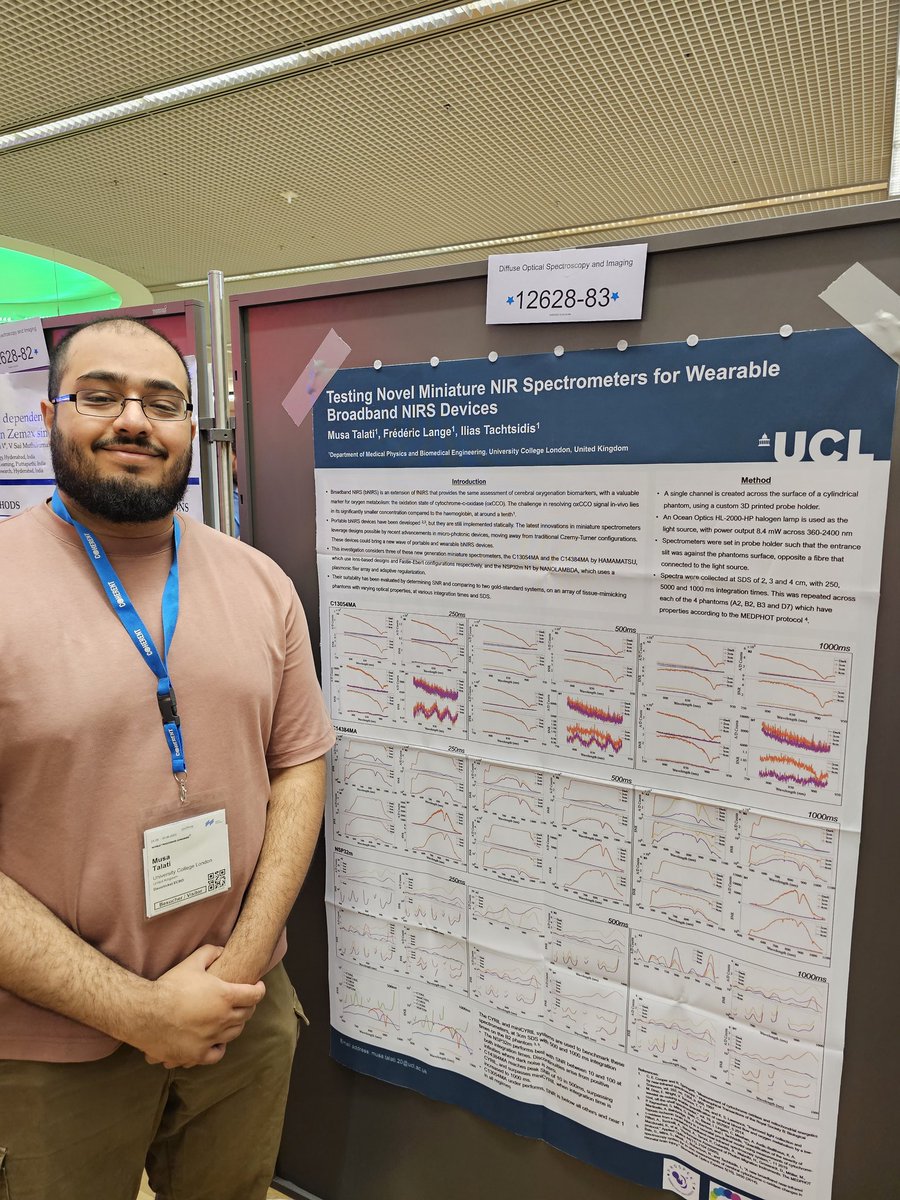 IliasTachtsidis's tweet photo. If you are interested in measuring mitochondrial metabolism with optics visit @TalatiMusa poster #ECBO23 @SPIEtweets @UCLmedphys Nanospectrometers for #fNIRS applications https://t.co/JbTsty6DW3