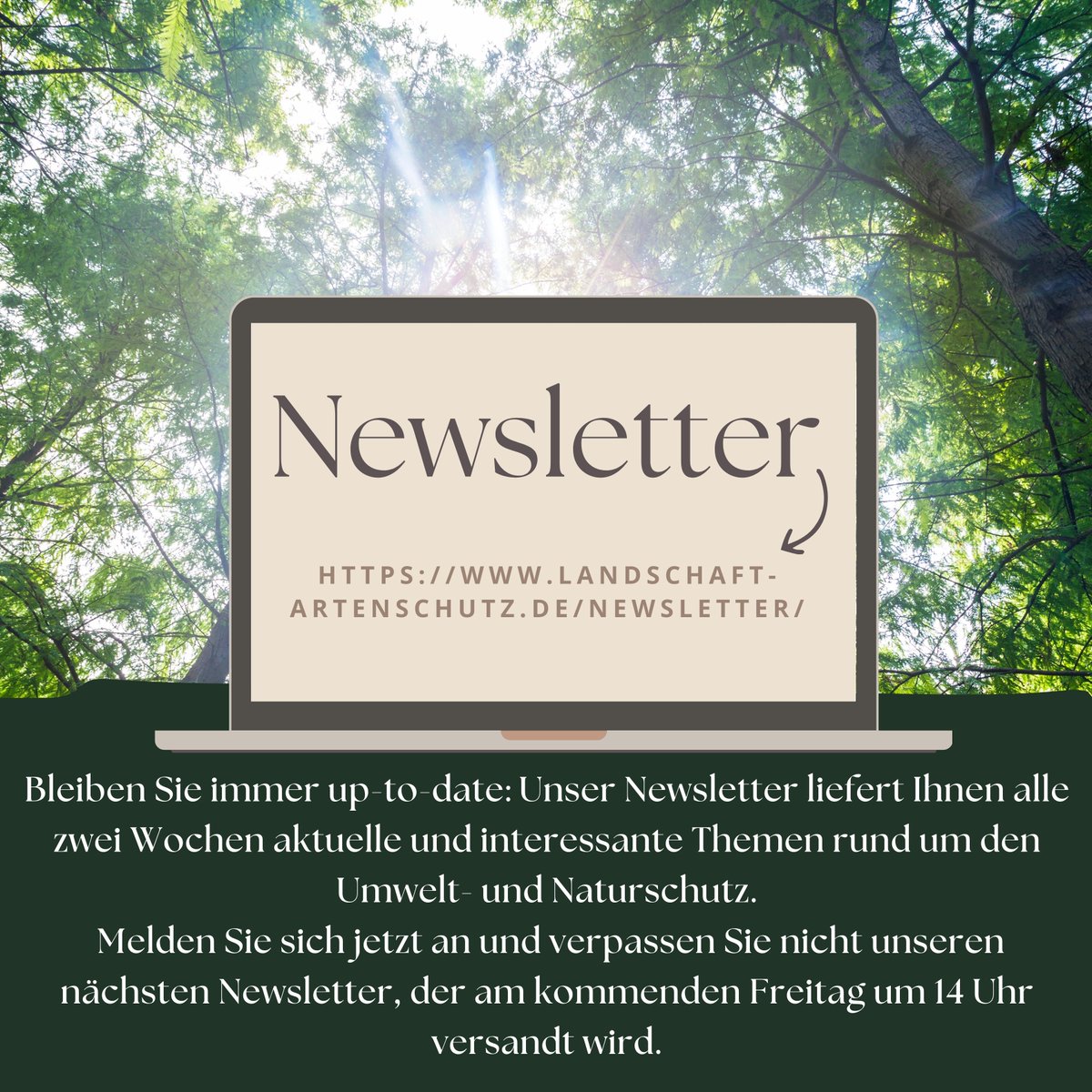 VLAB Newsletter - Jetzt anmelden und informiert bleiben!
Hinweis: Ihre Daten sind bei uns sicher und werden vertraulich behandelt. Eine Abmeldung ist jederzeit problemlos möglich.
#Umweltschutz #Naturschutz #Landschaftsschutz