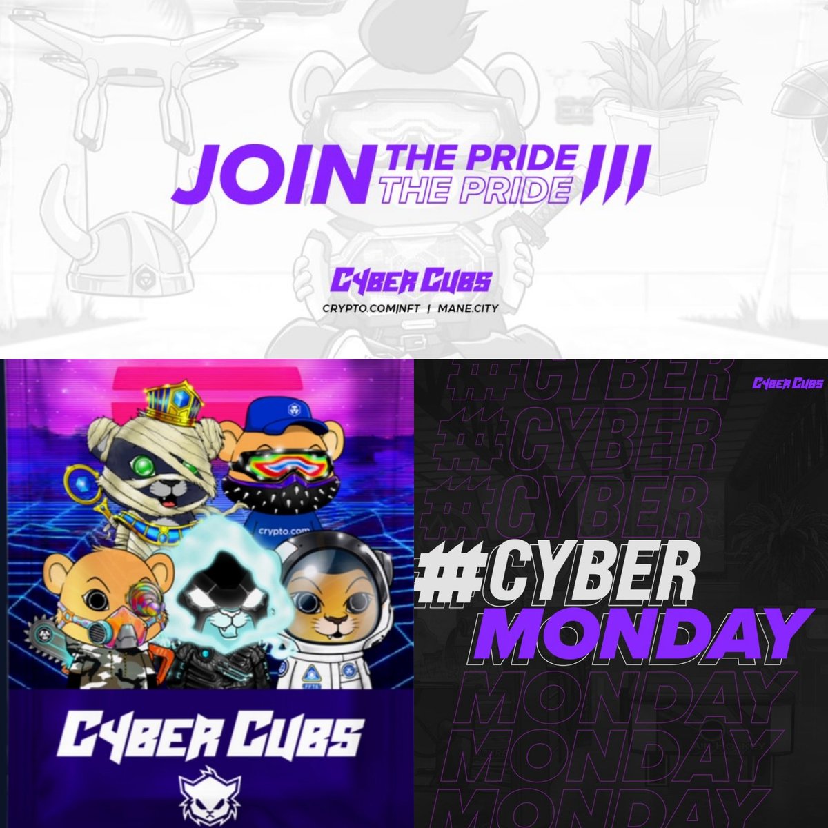 GM everyone! ☕️ It's #CyberMonday once again! 🌐 
@LoadedLions_CDC 🦁
#LFG #ManeCity #CRO #NFT #LoadedLions #crofam #FFTB #CDC