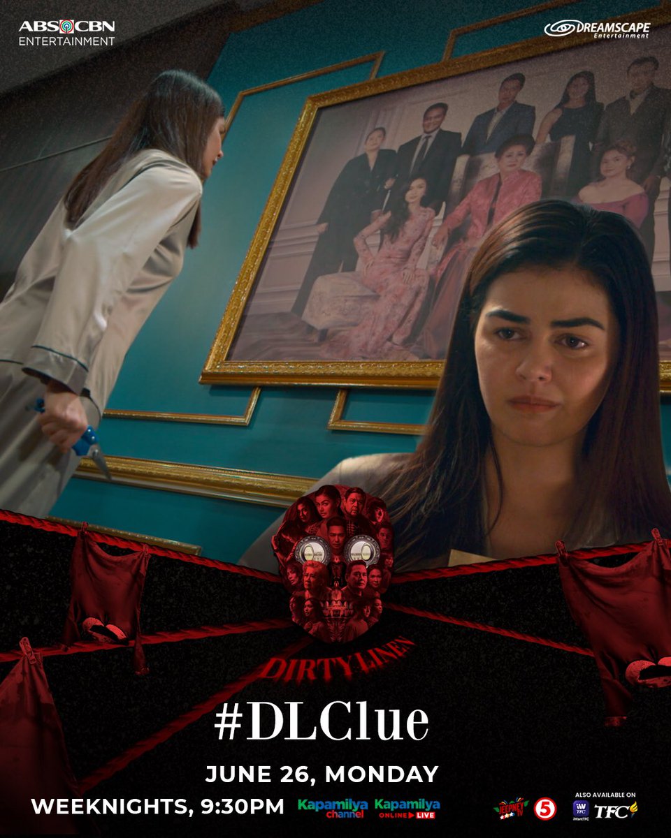 DreamscapePH's tweet photo. Ituloy kaya ni Mila ang binabalak niya sa portrait ng mga Fiero? Alamin mamaya sa #DLClue
 
#DirtyLinen, 9:30PM sa Kapamilya Channel, Kapamilya Online Live, Jeepney TV, A2Z Channel 11, TV5! Mapapanood rin sa iWantTFC at TFC! https://t.co/e6ijQegaOa