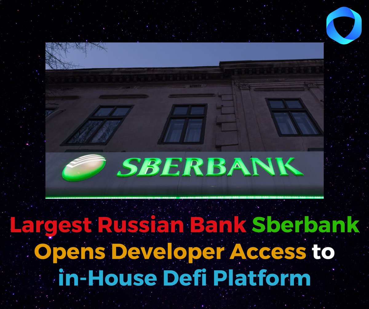 neb_defi's tweet image. Sberbank, Russia's largest bank, opens access to its in-house defi platform for developers to test. Sberbank's Comunity, an Ethereum-based blockchain defi solution, set to exit open testing phase this year. #Sberbank #DeFiTesting