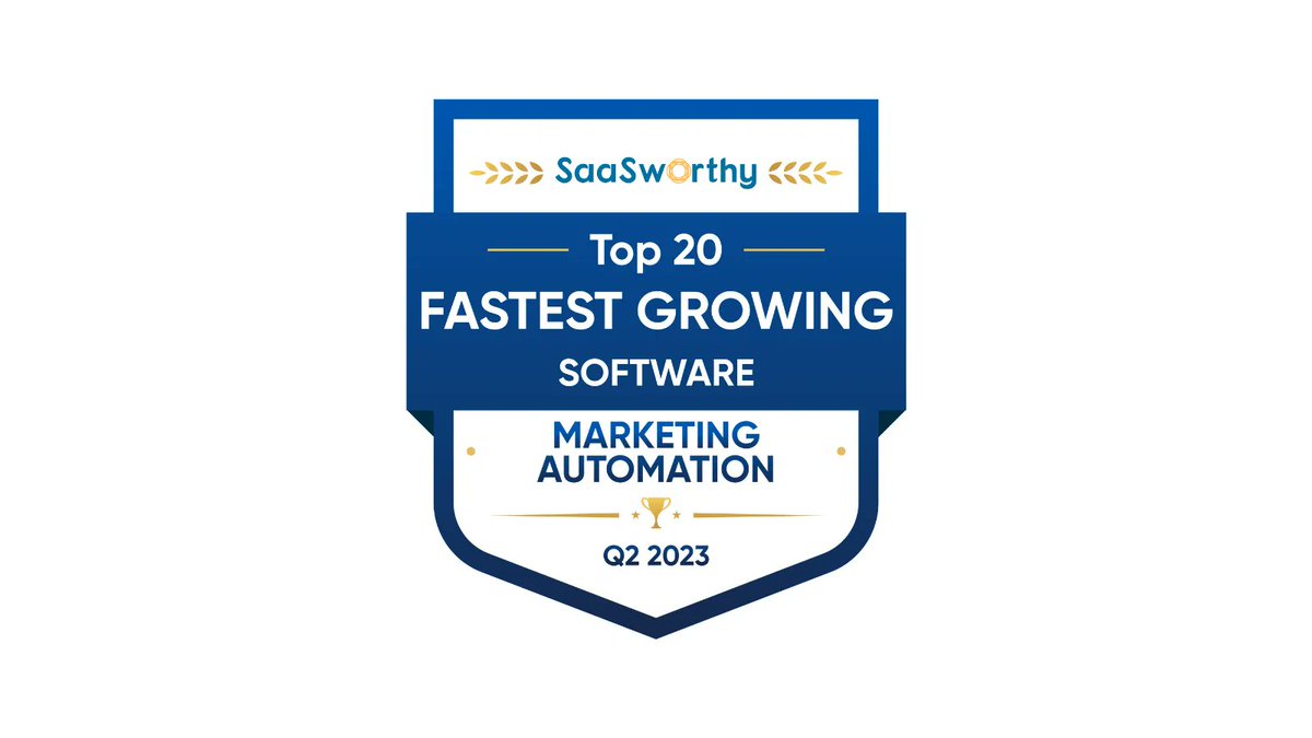 SaaSworthy ranks DirectLync as the Fastest Growing Software in Marketing Automation.

buff.ly/3PyCU3U 

Well done team @DirectLync!

#saasworthy #directlync #awards #marketingautomation #saas