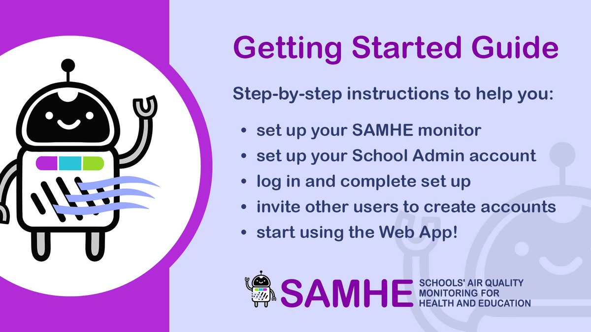 Calling #ScottishSchools and #NIschools!

#SAMHE monitor still in its box? Set up and connect ☀️before the summer break☀️and you'll have a good dataset for pupils to manipulate (and compare against) when they return!📉

Use our Getting Started guide:  samhe.org.uk/getting-started