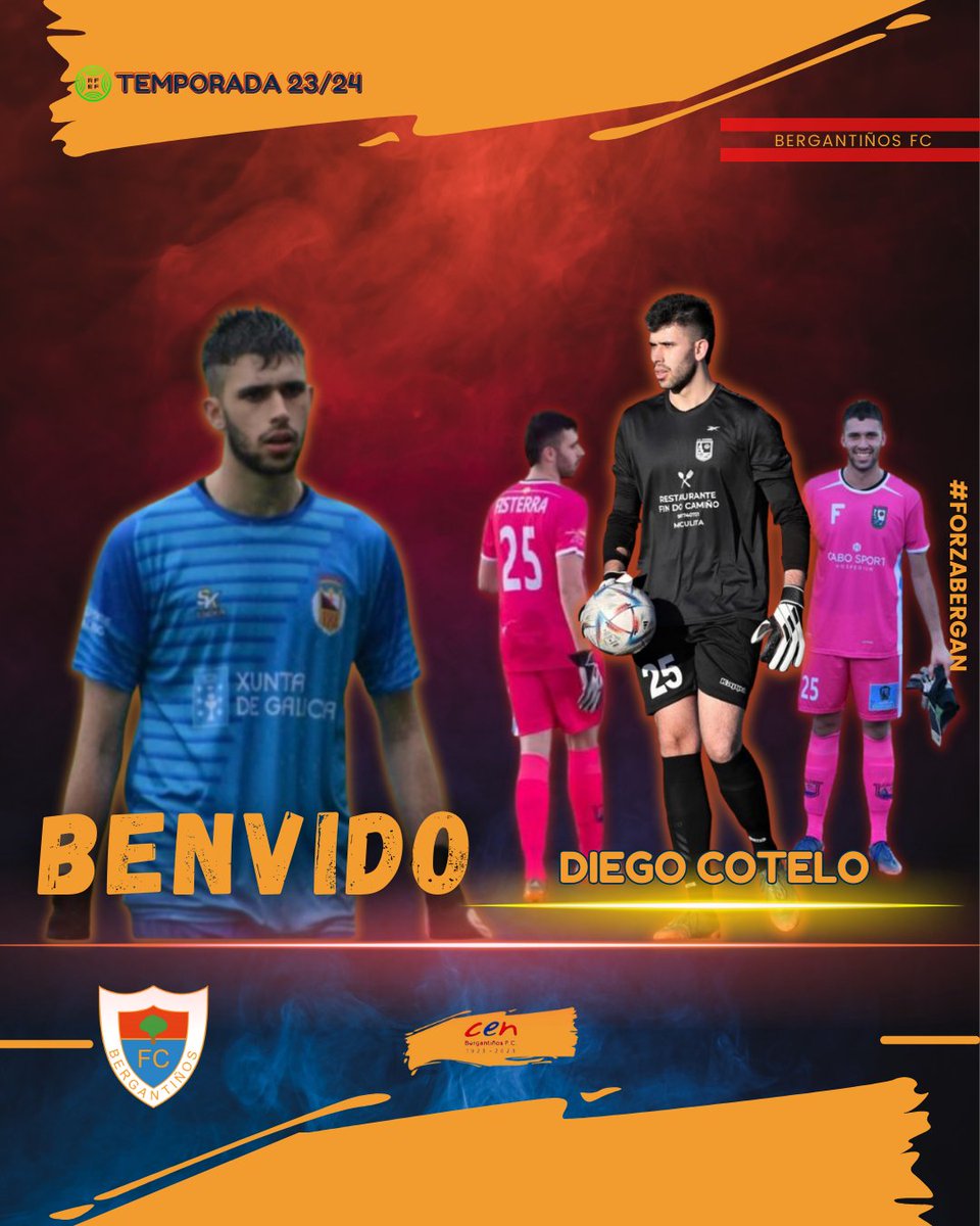 𝗢𝗙𝗜𝗖𝗜𝗔𝗟 📣 Comezamos a semana con anuncio de 𝗳𝗶𝗰𝗵𝗮𝘅𝗲!

🔙A volta a casa do carballés ᴅɪᴇɢᴏ ᴄᴏᴛᴇʟᴏ!

🆗️O porteiro (Carballo, 2002), formouse desde ben pequeno nas nosas Escolas Luis Calvo e na base do Bergan ata (20/21) se incorpora ao xuvenil do CD Conxo.