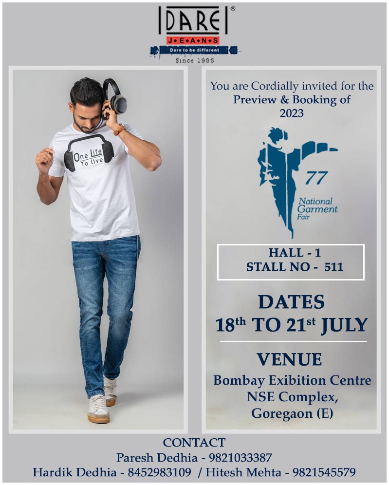 DareJeans's tweet photo. We cordially invite you to National Garment Fair 2023
https://t.co/MteHNJPuSw
https://t.co/MteHNJPuSw
#DenimAddict #DenimOutfit #DenimGoals #FashionableDenim #MensWear
#DenimTrends #DenimLife #darejeans #fair #cmai #CMAI #Nationagramentfair2023 #invite #invitataion https://t.co/NfDrhIlYcS