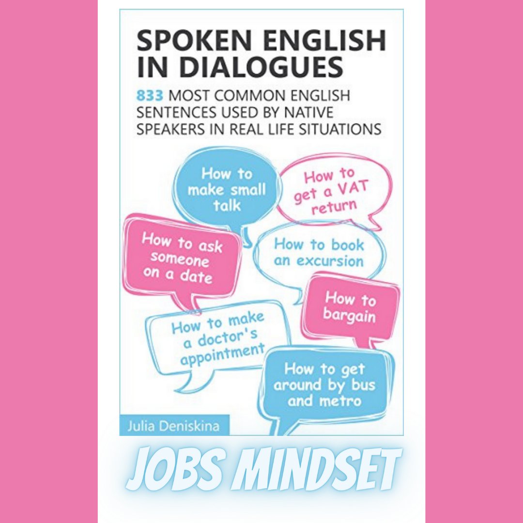 JobsMindset2023's tweet photo. Spoken English in Dialogues Download PDF for Free!📚
__________________________

⬇️ Download From this link For Free:
https://t.co/cjMCBdo8G2
___________________

#books_is_in_our_court
#books_is_in_our_mgaracoin
#pdfbook 
#ebooks 
#bookspdf 
#story 
#stories 
#learning_english https://t.co/RuwD3nTa0y