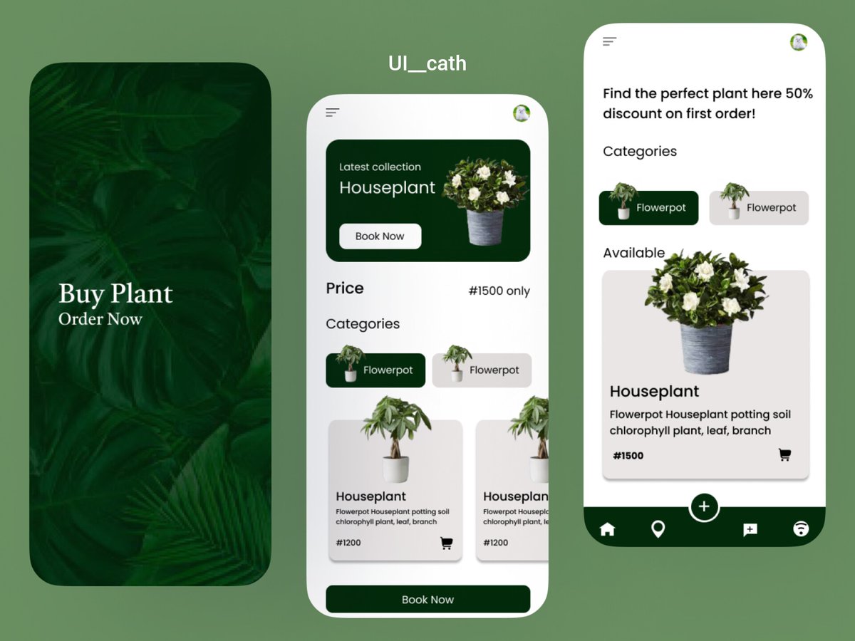 Day 24 of my UI design challenge
This is a mini interface of a flower app

#buildinpublic #ui #uiux #uidesign