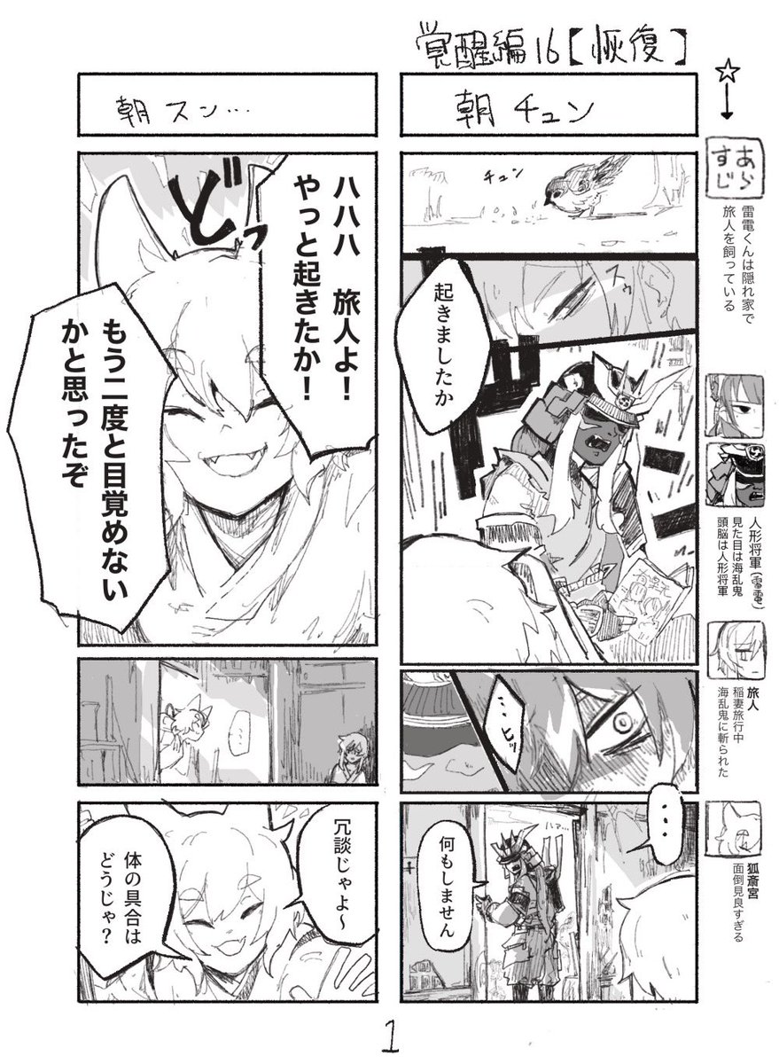 人形の雷電将軍だけど1000年前の稲妻で無双する
覚醒編16【快復】(1/2) 