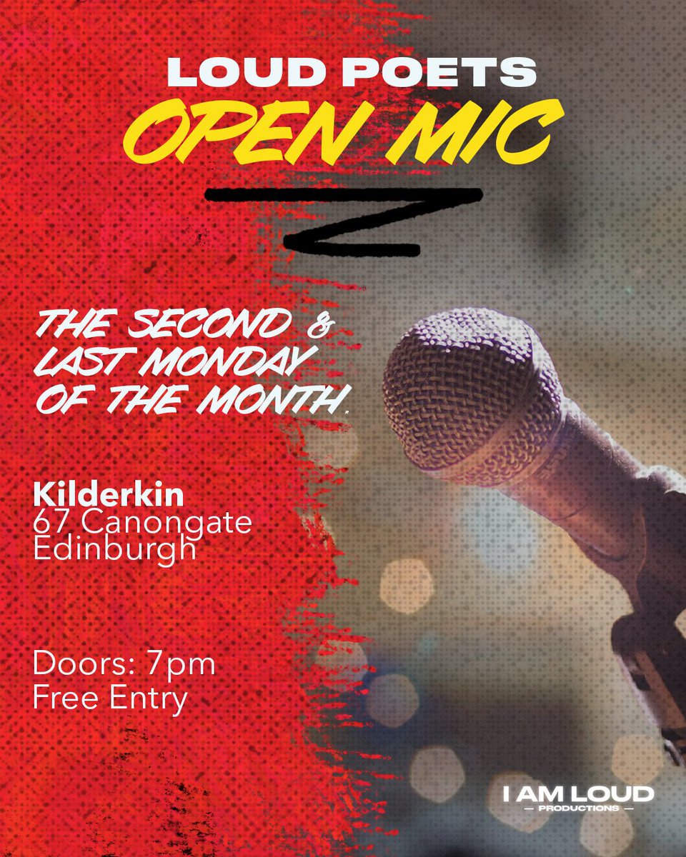 IAmLoudPro's tweet image. Catch us at the Kilderkin this evening for the Loud Poets Open Mic!

Doors at 7 - start at 7:30. Totally FREE!
Sign-up on the door 

Come and enjoy a night of spoken word with our fabulous feature - James Stedman!

#LoudPoets #IAmLoudPro