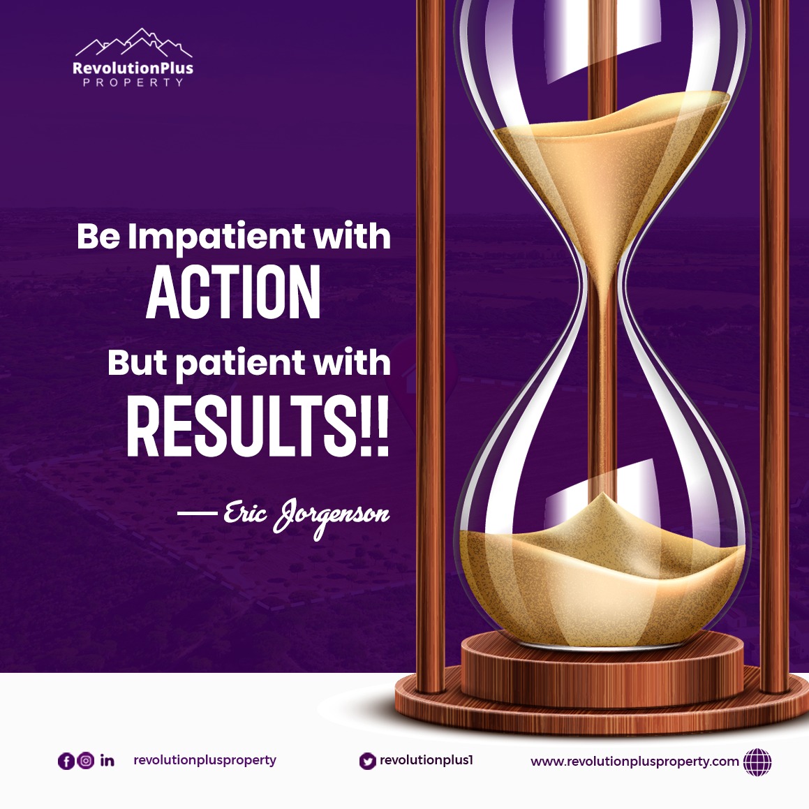 Revolutionplus1's tweet photo. Give it all your time and energy and wait for the results.💪🏽🙏🏼
It’s a New Week and another opportunity to be the very best. Wishing all our amazing customers and prospective a Happy New Week.💜
#MondayMotivation #RevolutionPlusProperty https://t.co/42AboGTT04