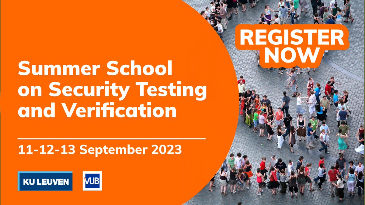 DistriNet's tweet image. Immerse yourself in #SAST, #DAST, #softwareverification, automated #threatmodeling,  security-by-design, during @VUBrussel and @CW_KULeuven Summer School on Security Testing & Verification. Check-out our line-up:  cybersecurity-research.be/summer-school-…