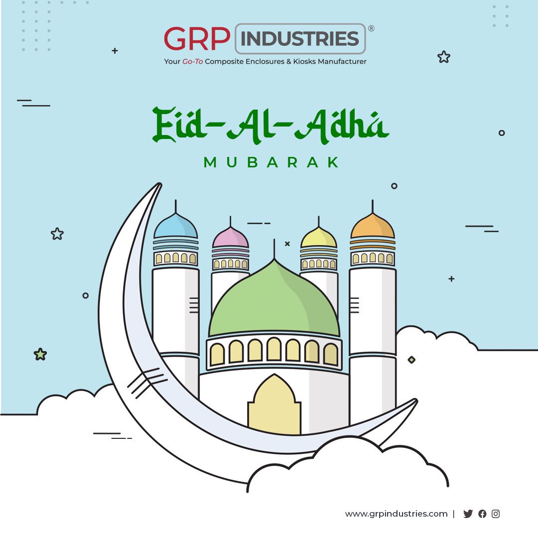 grpindustries's tweet photo. The GRP Team wishes you a blessed Eid al-Adha filled with joy, peace, and prosperity! May this sacred occasion bring you closer to your loved ones. Let us remember the true essence of sacrifice and compassion as we come together to celebrate this special day. Eid Mubarak! https://t.co/7cTnNckbts