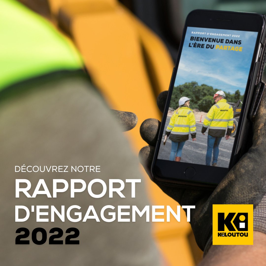 kiloutou's tweet photo. Partager de nouveaux défi, c’est ce qui nous anime chez #Kiloutou : que ce soit avec nos équipiers, clients ou partenaires 💛 Et sans oublier notre planète 🌍 Découvrez notre nouveau Rapport d’Engagement ici https://t.co/Pn3Z98M41e https://t.co/uF40NGNskY