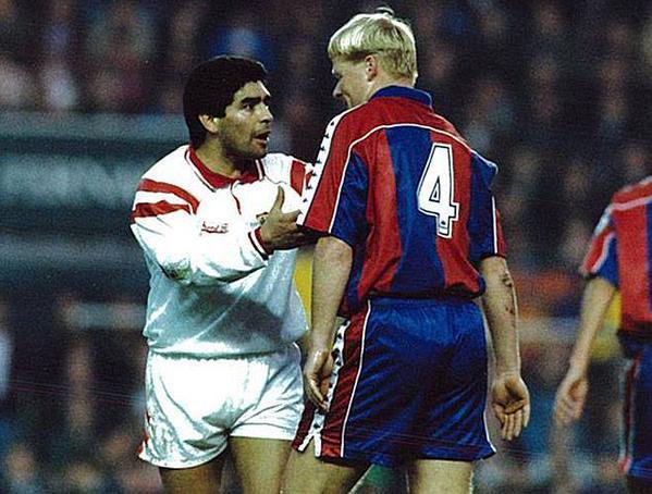 Diego Maradona and Ronald Koeman.