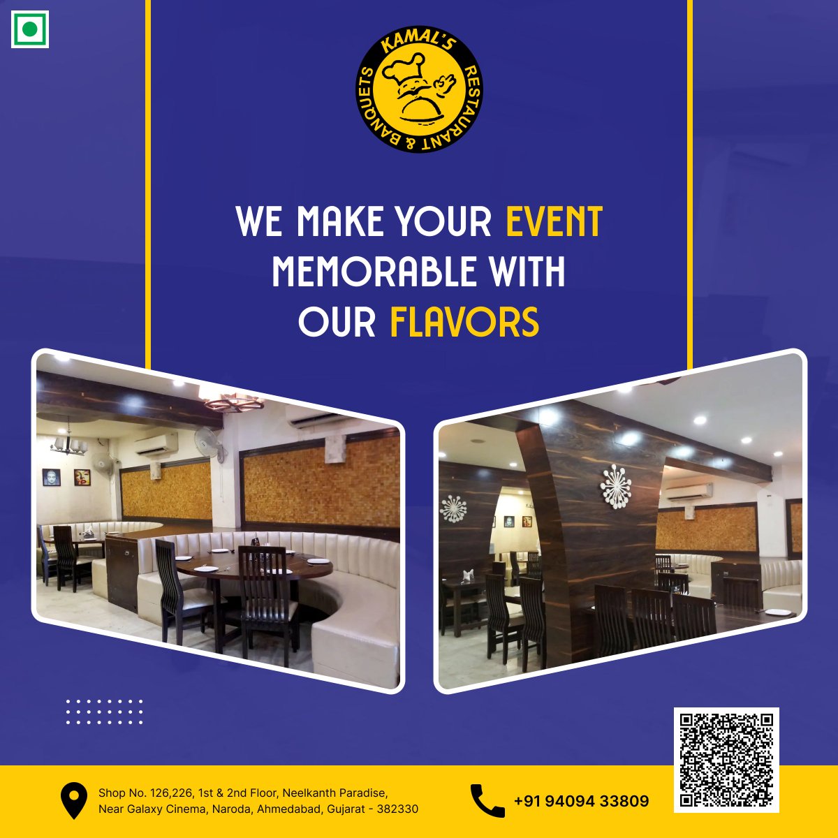 We make your event memorable with our flavours.

#restaurant #banquet #ahmedabad #food #punjabi #Kathiawadi #Continental #chinese #birthdayparty #ringceremony #wedding #kittyparty #corporateevents