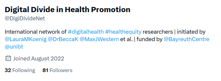 DigiDivideNet's tweet photo. Our @BayreuthCentre-funded workshop last week was only the beginning. We are looking forward to continuing and growing our network of #digitalhealth #healthequity researchers in the future. There may even be another meeting on the horizon... #DigiDivideBath2025 @MaxJWestern 😉 https://t.co/blKi5GopLh