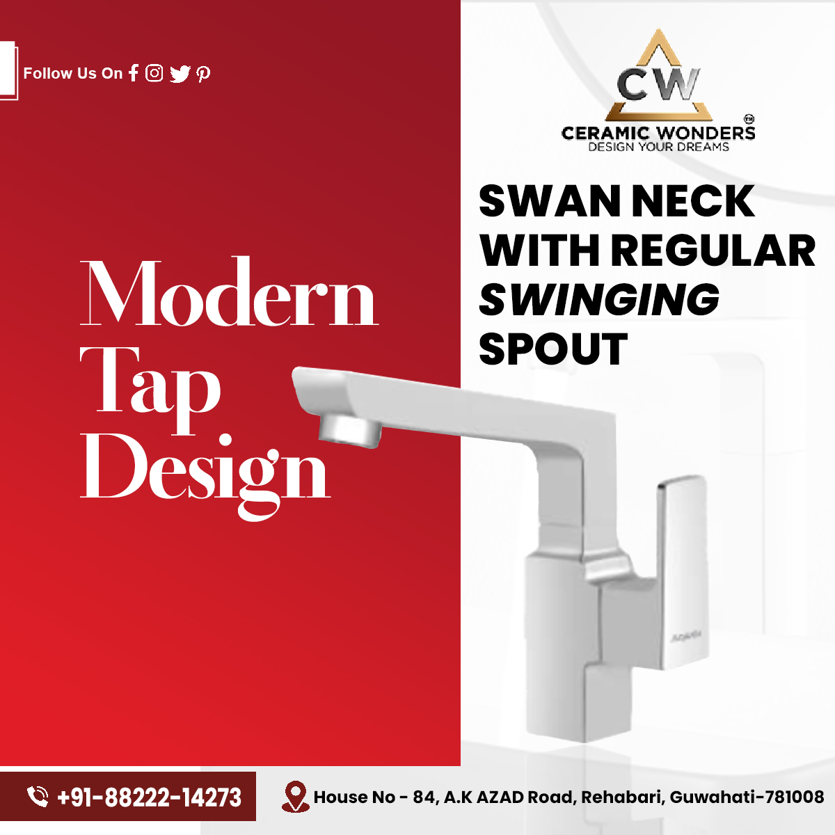 SWAN NECK WITH REGULAR SWAYING SPOUT 🦢 💦

Benefits:

Reaches every corner of your sink
Easy to fill pots and pans
Looks elegant and stylish
Long-lasting

#swanneckfaucet #faucet #kitchenfaucet #bathroomfaucet #swanneck #regularswingingspout #elegant #stylish #longlasting