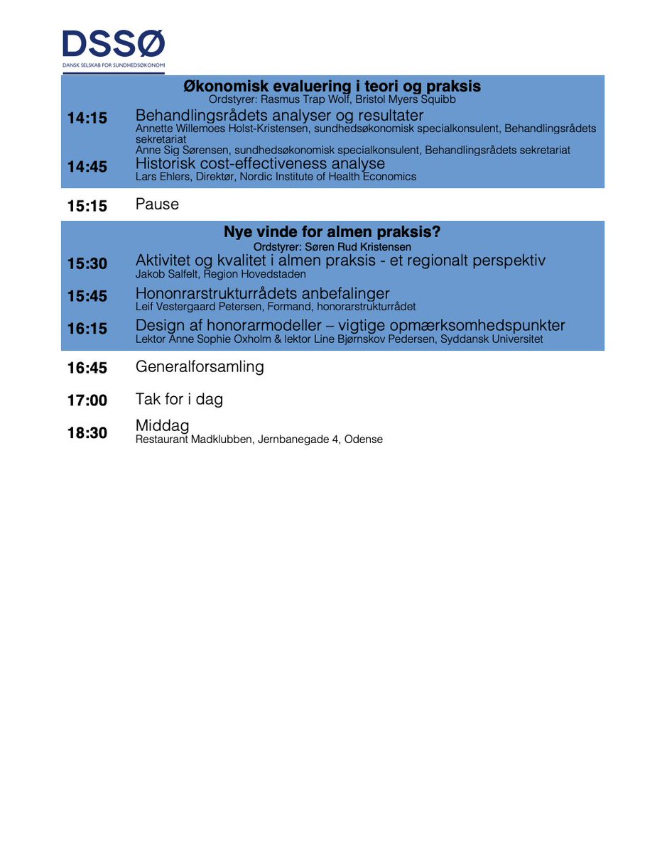 DaCHE_SDU's tweet photo. Skal du med til årsmødet i Dansk Selskab for Sundhedsøkonomi (DSSØ)? Der er nu åbent for tilmeldinger. Se her: https://t.co/W15htS0SEy https://t.co/Xp4RabQtL4