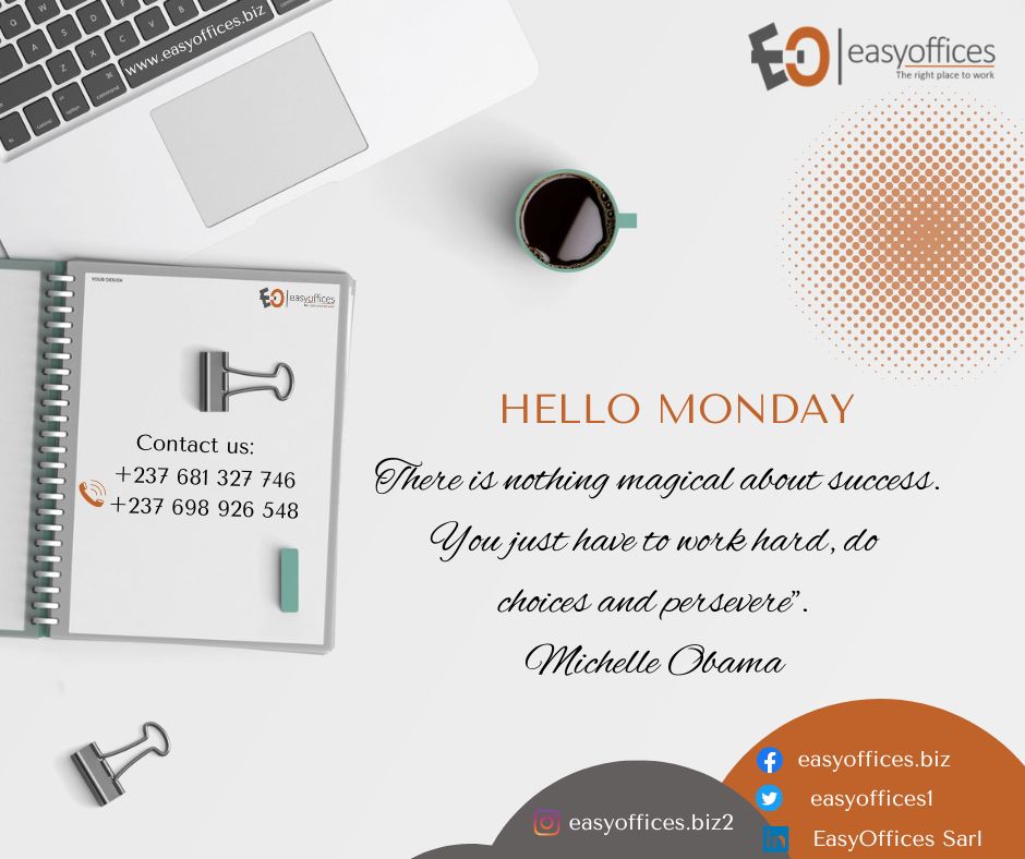 EasyOffices2's tweet image. #easyoffices2
A new Day 
A new Week...
A new start...
So let’s set new goals!!!!

Contacts : 698926548 / 677253358
Email : infos@easyoffices.biz
Site web : easyoffices.biz
#coworking bureaux partagés
#salles_réunion
#VIP