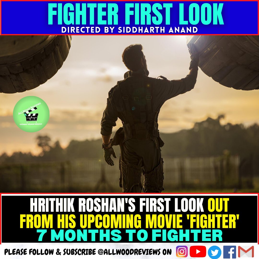 #BREAKING:
First look of Fighter 😍🔥

Releasing on 25th January 2024. Exactly 7 months to go...! 

#HrithikRoshan #Fighter #7MonthsToFighter