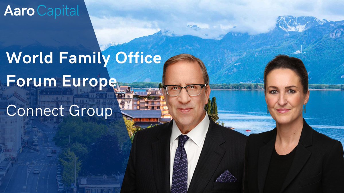 AaroCapital's tweet photo. Our Chairman Stuart MacDonald &amp; Sales Director Liz Adnitt are attending ConnectGroup’s World Family Office Forum Europe in Montreux this week

Stuart will join the panel “Crypto, Blockchain, &amp; Beyond". DM him &amp; Liz to connect if you would like to learn more
#DigitalAssets #Crypto https://t.co/Bos6vdcvvb