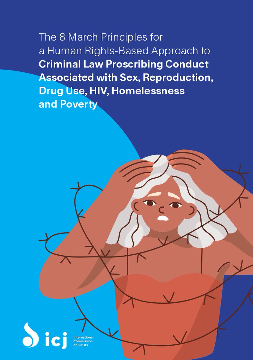 ICJ_org's tweet photo. 1/6 On #IWD2023, along with @UNAIDS and @UNHumanRights, we launched our #8MarchPrinciples laying out a #humanrights-based approach to laws criminalizing conduct related to sex, drug use, HIV, sexual &amp; reproductive health, homelessness and poverty.

@EP_GenderEqual

A 🧵 https://t.co/4agUilx98g