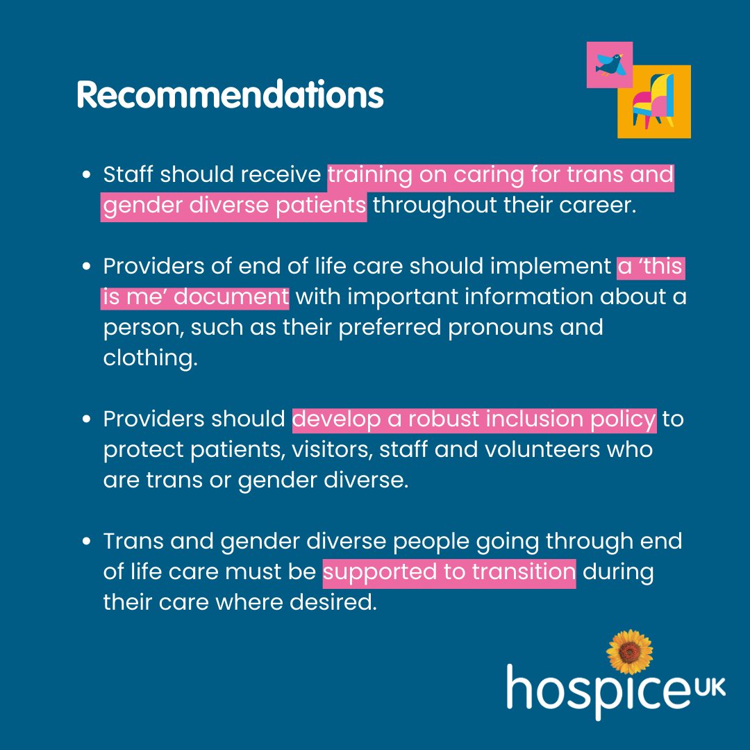 hospiceuk's tweet photo. Everyone deserves excellent #endoflife care, but for many in the trans &amp; gender diverse community, barriers make accessing it difficult.

Published in February, our report sets out recommendations for professionals so everyone feels safe &amp; supported. https://t.co/0WCc46r3lp https://t.co/zO6Jx9kJ56