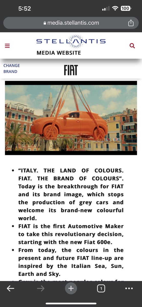 SpeedSportLife's tweet photo. Fiat has announced they will no longer make Grey cars. I cannot applaud this loud enough. 👏 👏 👏 https://t.co/rypNsAXwG2 https://t.co/K2AOUWUyon