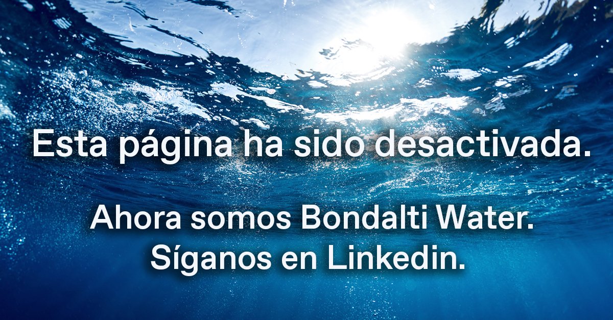 AEMA y ENKROTT, son ahora parte de Bondalti Water - una empresa ibérica activa en los 5 continentes, especializada en soluciones, proyectos y prestación de servicios vinculados al Ciclo Integral del Agua.

🌐Síguenos en Linkedin: BONDALTI WATER / BONDALTI
 bondalti.com/water