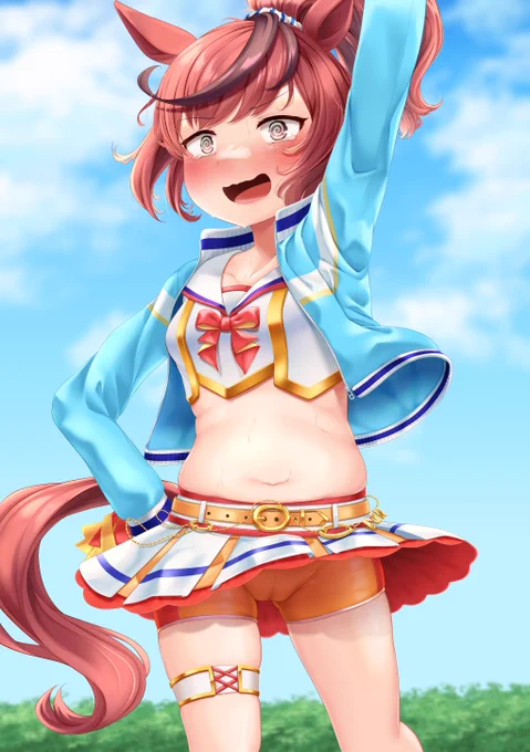 #ほっぺの斜線は可愛い #ウマ娘