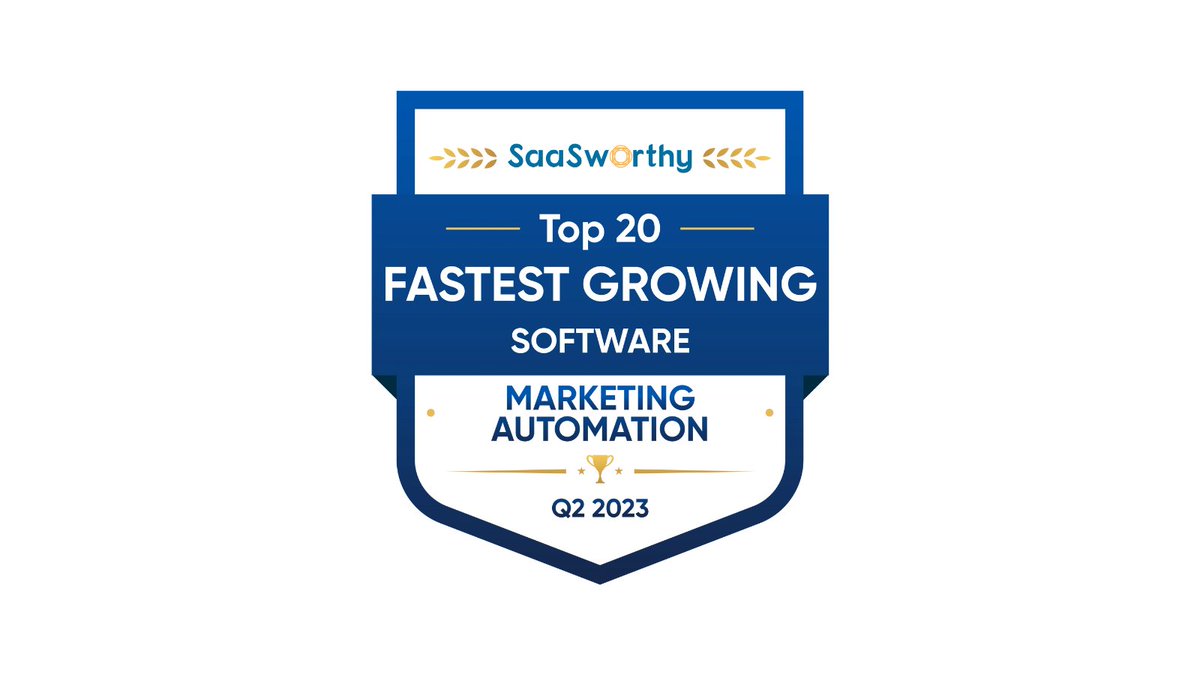 SaaSworthy ranks Ortto as the Fastest Growing Software in Marketing Automation.

buff.ly/3CNtvOr 

Well done team @ortto!

#saasworthy #ortto #awards #marketingautomation #saas