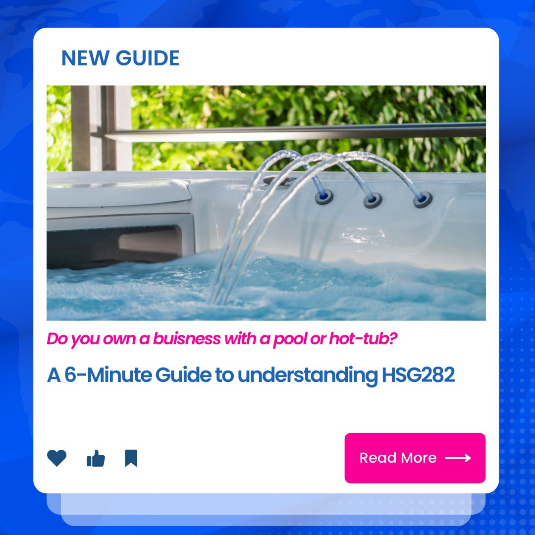 Got five minutes to spare? ⏱️🏊
Our HSG282 quick-start guide covers all the basics to help you become compliant.

👉 Read Now: hubs.la/Q01Vjkqk0

#swimmingpool #hottub #HSG282 #freeguide #pool ##hottub #spa #hottubs  #UKholidays #summer #swimmingpool #hottubbing #swims