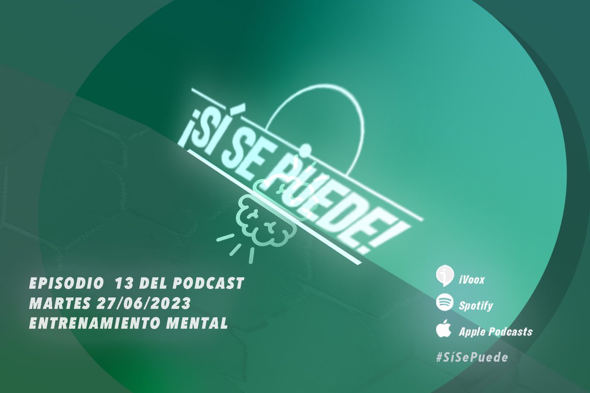 sisepuede_pod's tweet photo. MAÑANA: EPISODIO 2x1⃣3⃣❗️

Desde este martes, 27-JUN👉 #SíSePuede13 en:

@ivoox 
@Spotify 
@ApplePodcasts 

⌛️...

🎧Todos los episodios👇
Enlace iVoox | https://t.co/JGuD9SZyuS
Enlace Spotify | https://t.co/vduteJm9n7
Enlace Apple Podcasts | https://t.co/tPPr3hWfUM

#SíSePuede🎙️ https://t.co/QqTaRoMIjH