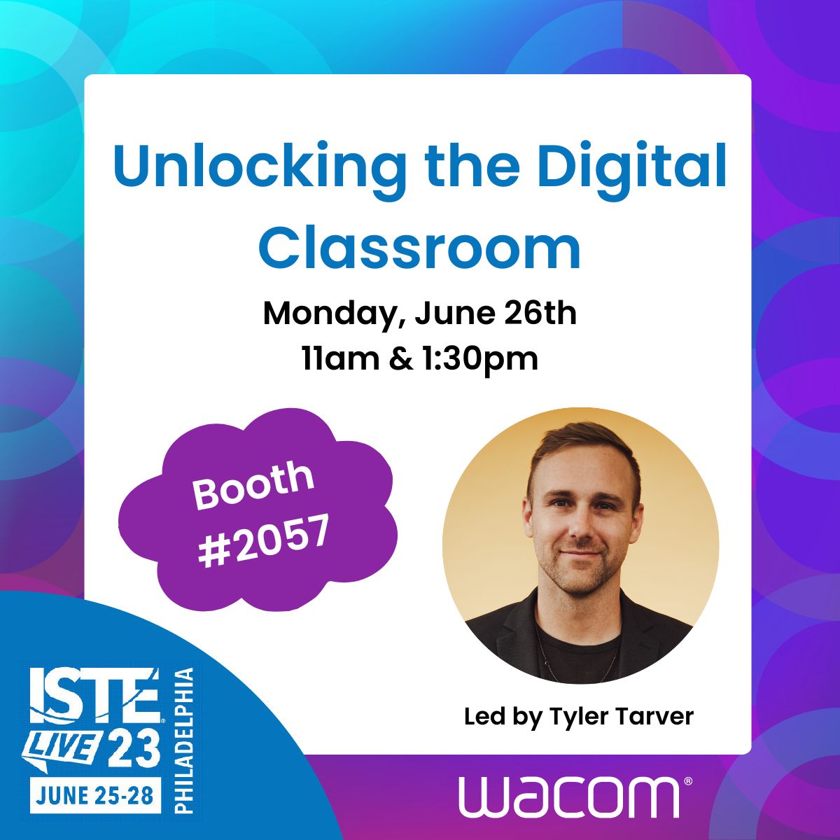 wacomedu's tweet photo. Attention #ISTELive! 📣

We're kicking off our presentations with Solomon Blair of @magma_com, @tylertarver, and @levelupsophie of @KamiApp! 👏 Be sure to stop by our booth 2️⃣0️⃣5️⃣7️⃣ to learn something new from these amazing speakers! 💡

#ISTELive23 @ISTEofficial https://t.co/9D5nZ6iGtb