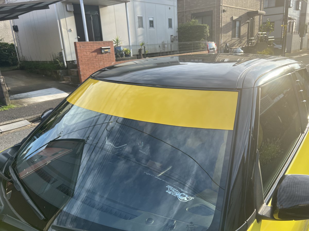 ZC33Sってハチマキ普通に貼ると逆扇型になっちゃってあんまり