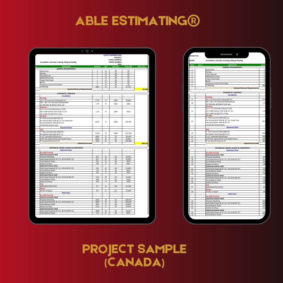 Get accurate framing estimates for your project! See our sample work and swap to the next photo for more inspiration. 
#FramingEstimates #SampleWork #inspiration #Construction #constructionworker #framing #MondayMotivation #GoodMonday #estimation