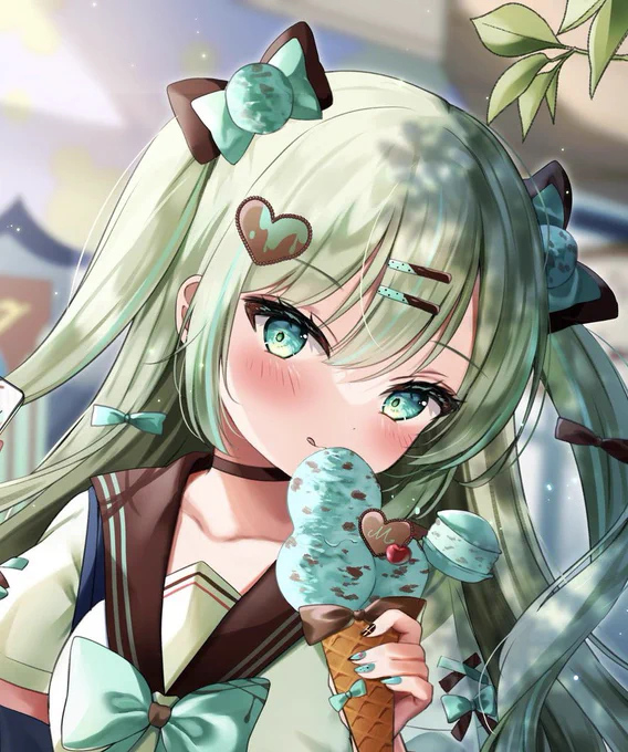 #ほっぺの斜線は可愛い  斜線入れるの大好きマン
