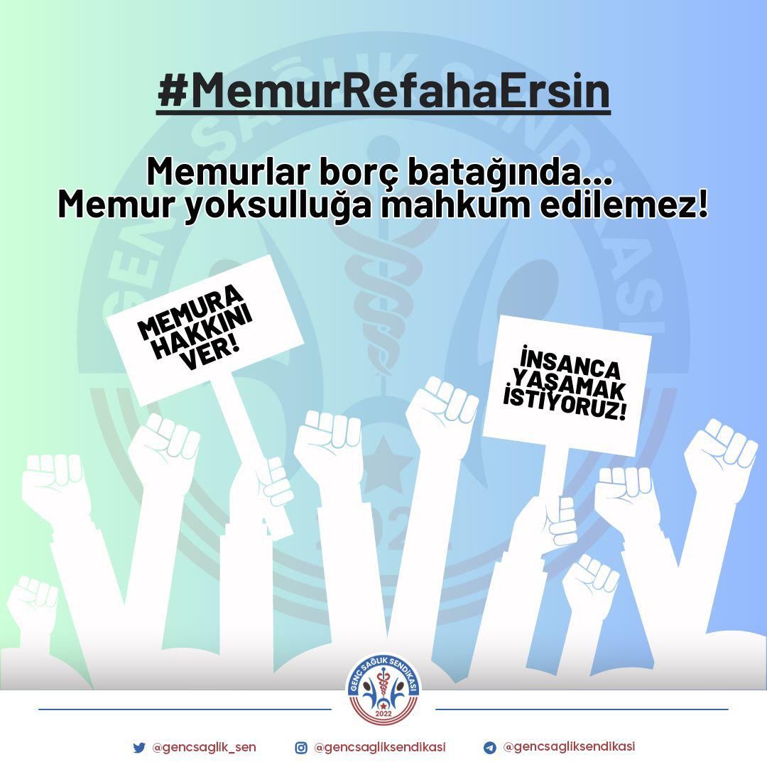 Alkış İstemiyoruz 📢
Haklarımızı İstiyoruz ‼️ #MemurRefahaErsin