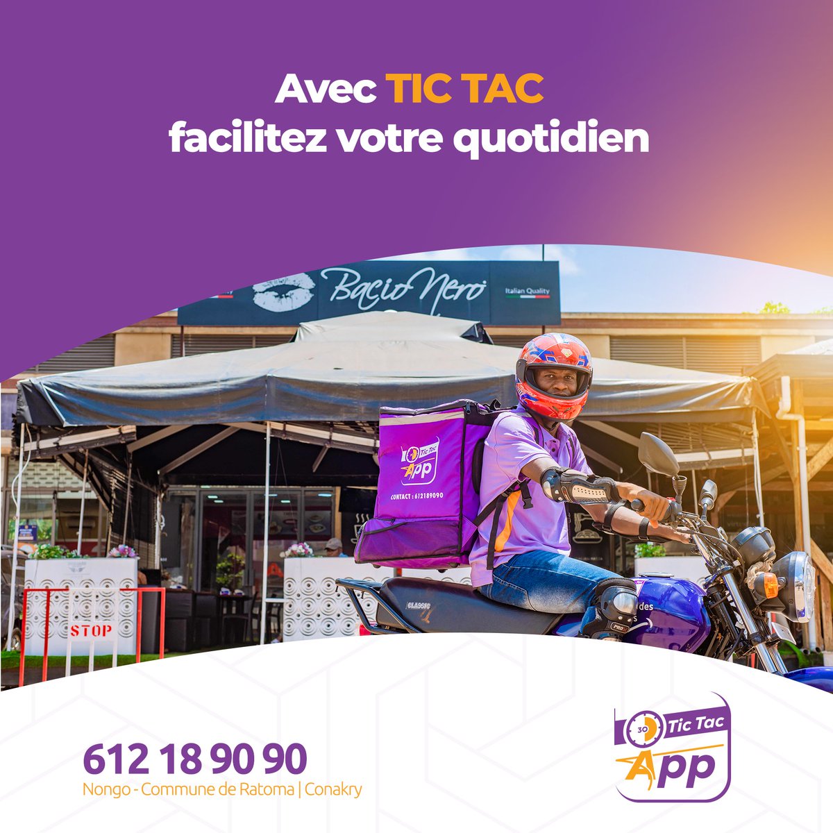 Notre service de livraison rapide et fiable s'occupe de tout : courses, repas, courrier, colis... Simplifiez votre vie avec TICTAC !

📞 Appelez-nous dès maintenant au 612 18 90 90 pour profiter de nos services !

#TICTAC #NousLivronsDesSourires