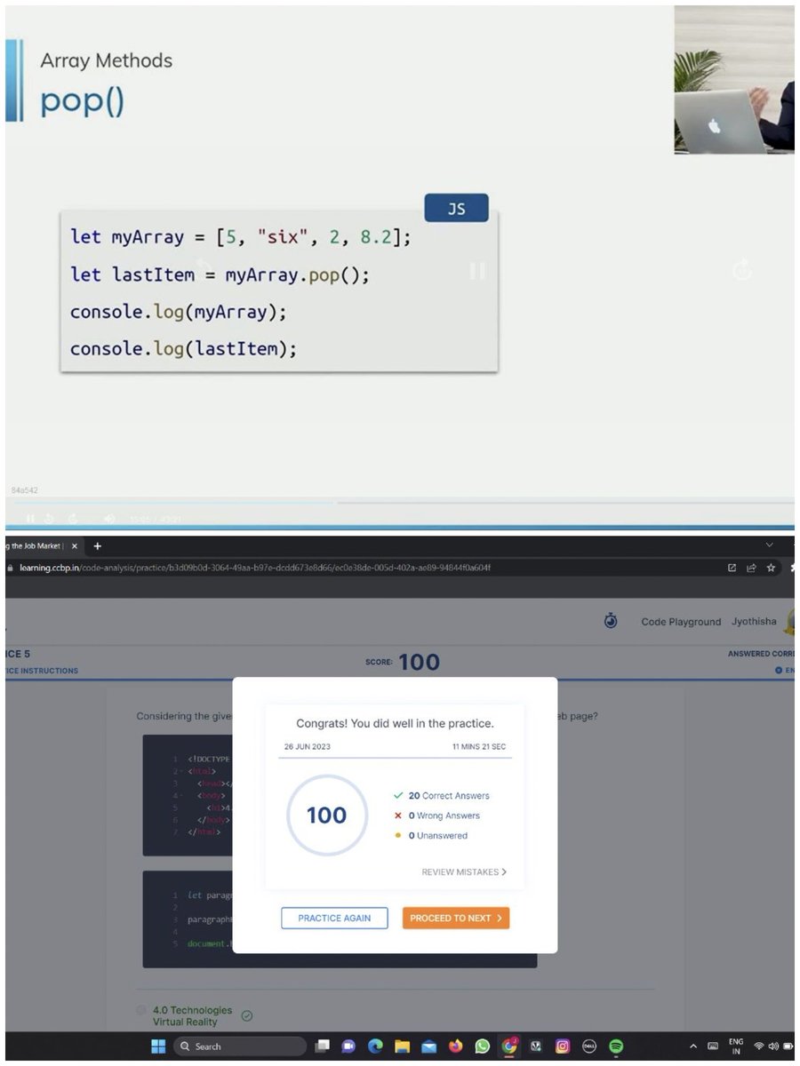 JyothishaB's tweet image. #TIL
Hello....
#MakeJuneGreen
#30daysofcodechallenge 
#day26 #javascript 
#nxtwavewrap #rahulattuluri 
@nxtwave_tech 
@rahulattuluri 
@sashankreddy07