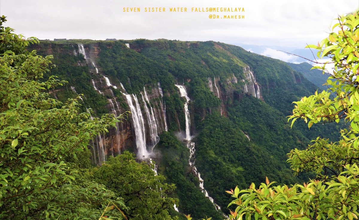 #Cherrapunji #Seven sister water falls@ Meghalaya
Beautiful falls in nature's lap.