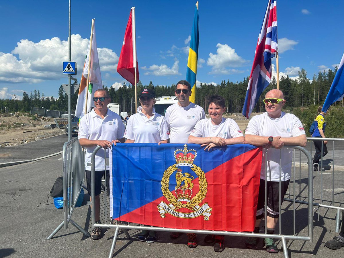 The AGC Masters Team are in Tempere, Finland 🇫🇮 representing the @britisharmy at #orienteering in the #emg2023 - go team  @britisharmysport @agc_sps_sm @AgcSport @rhqagc @ArmySportASCB