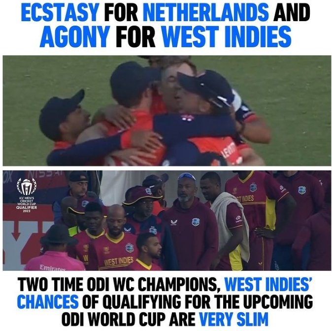 Netherlands!!!! what a chase...
Great innings by #tejanidamanuru and #loganvanbeek 
#superover #Netherlands #WestIndies #holder
