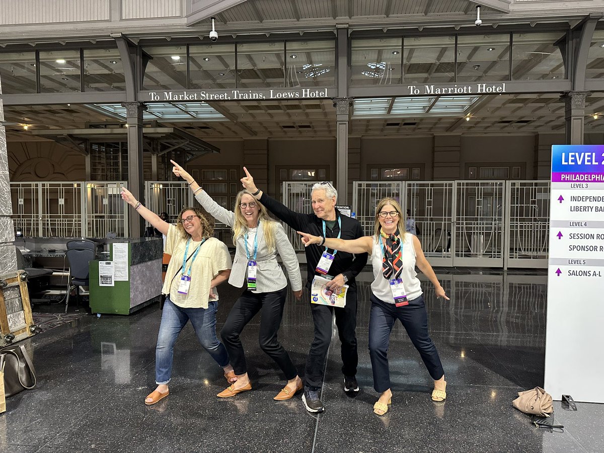 karistubbs's tweet photo. The Kari pose with @Jo_Ellen22 @HallDavidson at #ISTELive #ISTELive23 ! 🕺🏼😝 https://t.co/aDythYsFLE